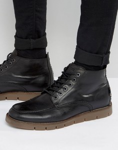 Кожаные ботинки на теплой подкладке Jack & Jones Kingston - Черный