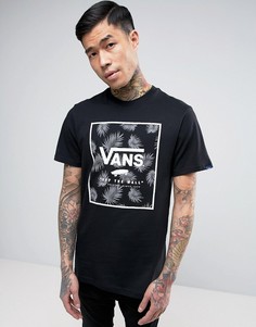 Черная футболка свободного кроя с принтом Vans VA312SKWH - Черный