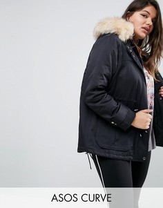 Парка ASOS CURVE Ultimate - Черный