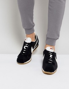 Черные нейлоновые кроссовки Nike Classic Cortez Premium 876873-002 - Черный