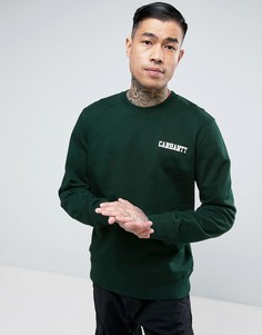 Свитшот классического кроя Carhartt WIP College - Зеленый