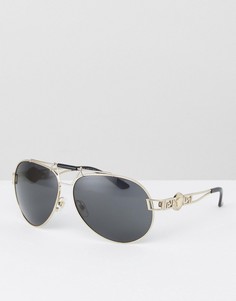 Солнцезащитные очки-авиаторы Versace - Черный