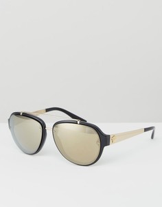 Золотистые солнцезащитные очки‑авиаторы Versace - Золотой