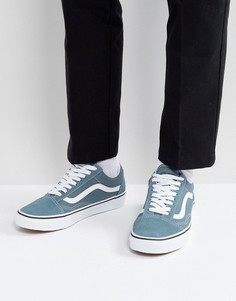 Синие парусиновые кроссовки Vans Old Skool VA38G12LJ - Синий