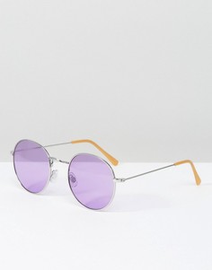 Круглые очки с затемненными сиреневыми стеклами South Beach - Фиолетовый