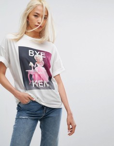 Футболка с принтом Bye Ken Missguided - Белый