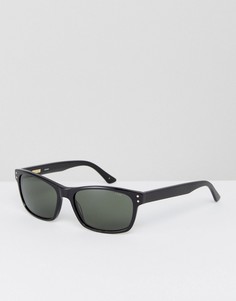Солнцезащитные очки в квадратной черной оправе Levis - Черный
