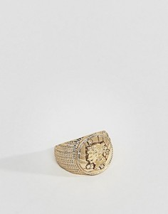 Позолоченное кольцо ASOS - Золотой