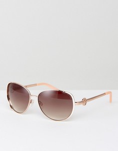 Солнцезащитные очки цвета розового золота Kurt Geiger - Золотой
