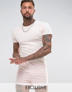 Розовая облегающая футболка с логотипом Puma T7 эксклюзивно для ASOS 57700214 - Розовый