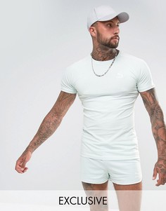 Синяя облегающая футболка с логотипом Puma T7 эксклюзивно для ASOS 57700216 - Синий