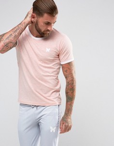 Розовая обтягивающая футболка с контрастной отделкой Good For Nothing - Розовый
