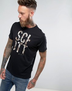 Камуфляжная футболка Schott - Черный