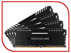 Модуль памяти Corsair Vengeance LED DDR4 DIMM 3000MHz PC4-24000 CL15 - 64Gb KIT (4x16Gb) CMU64GX4M4C3000C15