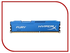 Модуль памяти Kingston HyperX Fury Blue DDR3 DIMM 1866MHz PC3-15000 CL10 - 4Gb HX318C10F/4