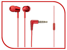 Гарнитура Sony MDR-EX150AP Red