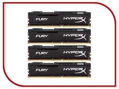 Модуль памяти Kingston HyperX DDR4 DIMM 2133MHz PC4-17000 CL14 - 32Gb KIT (4x8Gb) HX421C14FBK4/32