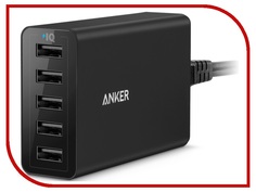 Зарядное устройство Anker PowerPort 5xUSB 5A Black A2134L11