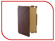 Аксессуар Чехол Snoogy для APPLE iPad mini 2 иск. кожа Brown SN-iPad-mini2-BRN-LTH