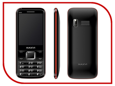 Сотовый телефон Maxvi X800 Black-Red