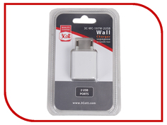 Зарядное устройство 3Cott 3C-WC-197W-2USB White