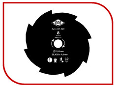 Аксессуар Нож для триммера DDE Grass Cut 8/255/25.4/20mm 241-420