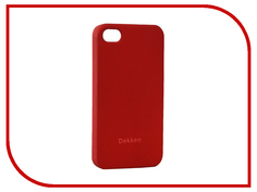 Аксессуар Чехол-накладка Dekken Soft Touch для APPLE iPhone 4/4S Red 20328