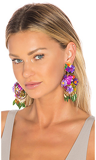 Fiesta flor tropical earrings - Mercedes Salazar