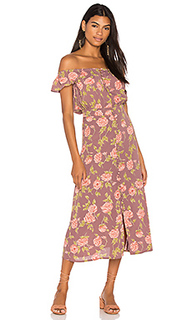 Миди-платье с цветочным рисунком tori - FLYNN SKYE