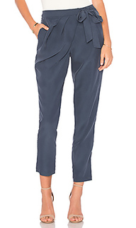 Wrap front trouser in navy - BCBGeneration