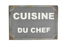 Табличка "Сuisine du chef" Anticline