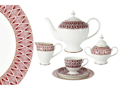 Чайный сервиз 21 предмет на 6 персон  "Фортуна" Emily