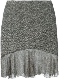 юбка с твидовым эффектом John Galliano Vintage