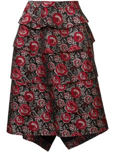 жаккардовая юбка с цветочным узором  Comme Des Garçons
