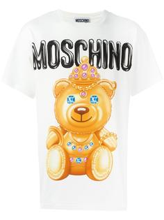 футболка с принтом  Moschino