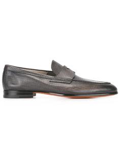 фактурные лоферы Santoni