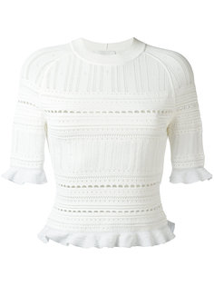 трикотажный топ  с кружевной отделкой 3.1 Phillip Lim