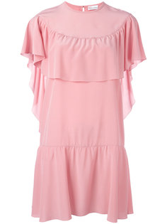 платье с оборками Red Valentino