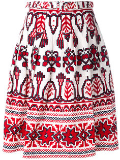 расклешенная юбка с принтом Samantha Sung