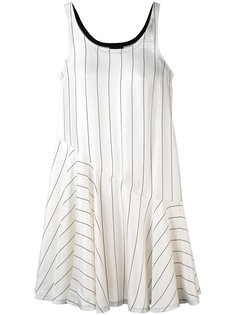 полосатое платье с рюшами Giorgio Armani