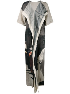 платье лоскутного кроя с вышивкой Uma Wang