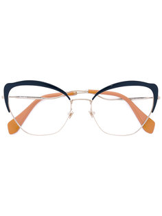 очки в оправе кошачий глаз Miu Miu Eyewear