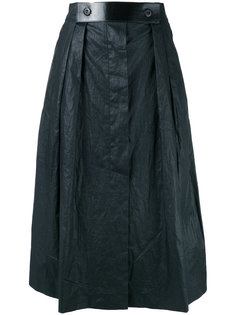 юбка длины миди с кожаным поясом Outsource Images