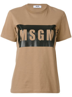 футболка с логотипом  MSGM
