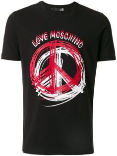 peace logo T-shirt Love Moschino