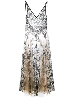 floral embroidery sheer nightgown I.D.Sarrieri