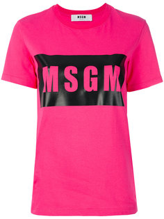 футболка с логотипом  MSGM