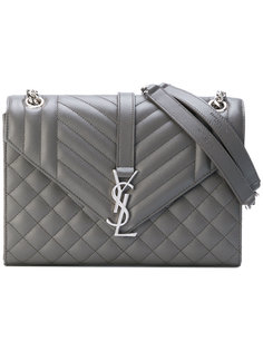 сумка-конверт с логотипом Saint Laurent