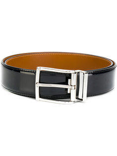 patent buckle belt Santoni