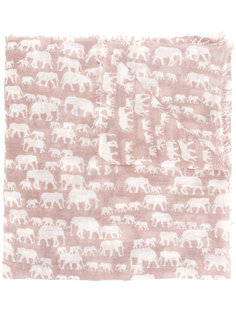 elephant pattern scarf Hemisphere